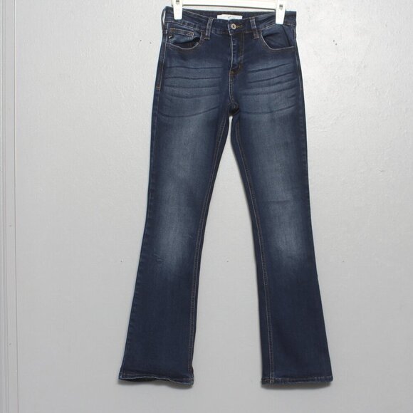 Kancan dark wash soft denim bootcut jeans - Picture 1 of 9